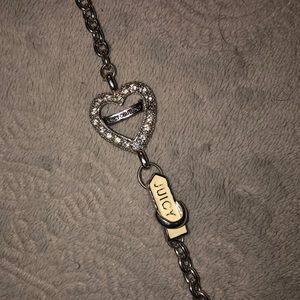 Juicy Couture Silver heart toggle bracelet